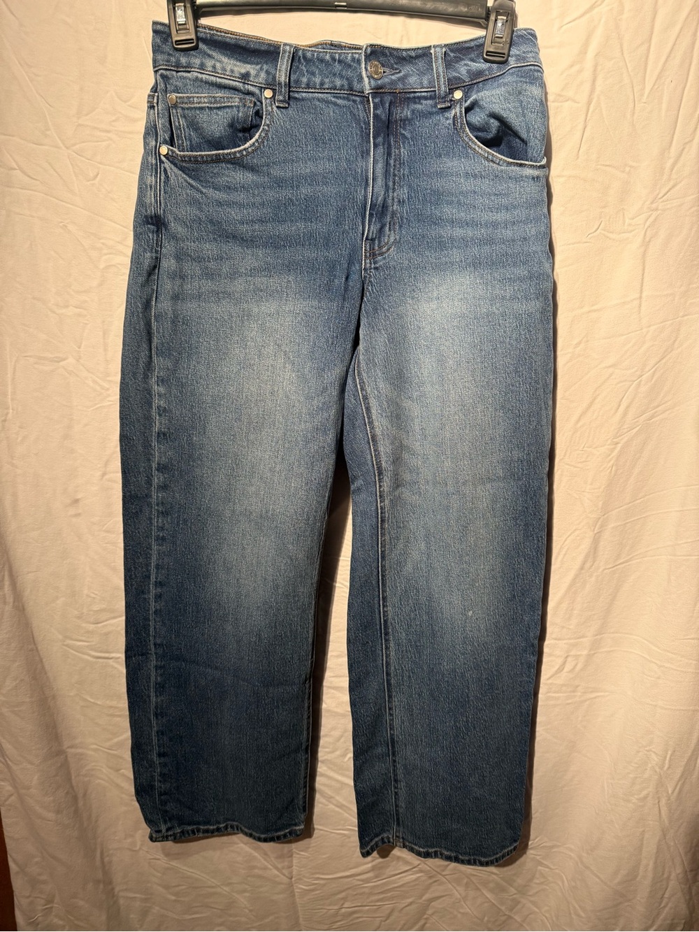 Quince Women's Blue Wide Leg Jeans